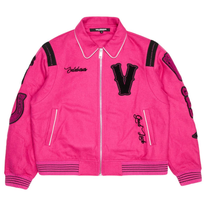 Valabasas -  Wild Bunch Fuchsia Leather JKT - Clique Apparel