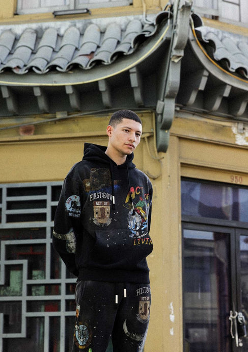 First Row - Act Of Rodeo Washed Hoodie - - Clique Apparel