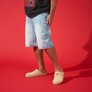 DUAA - Reward Ice Stone Denim Shorts - Blue