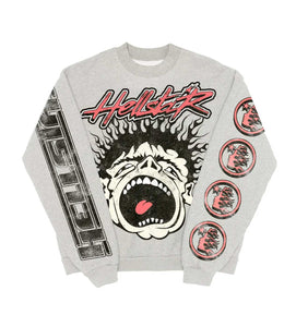HS - Records Crewneck - Heather Grey - Clique Apparel