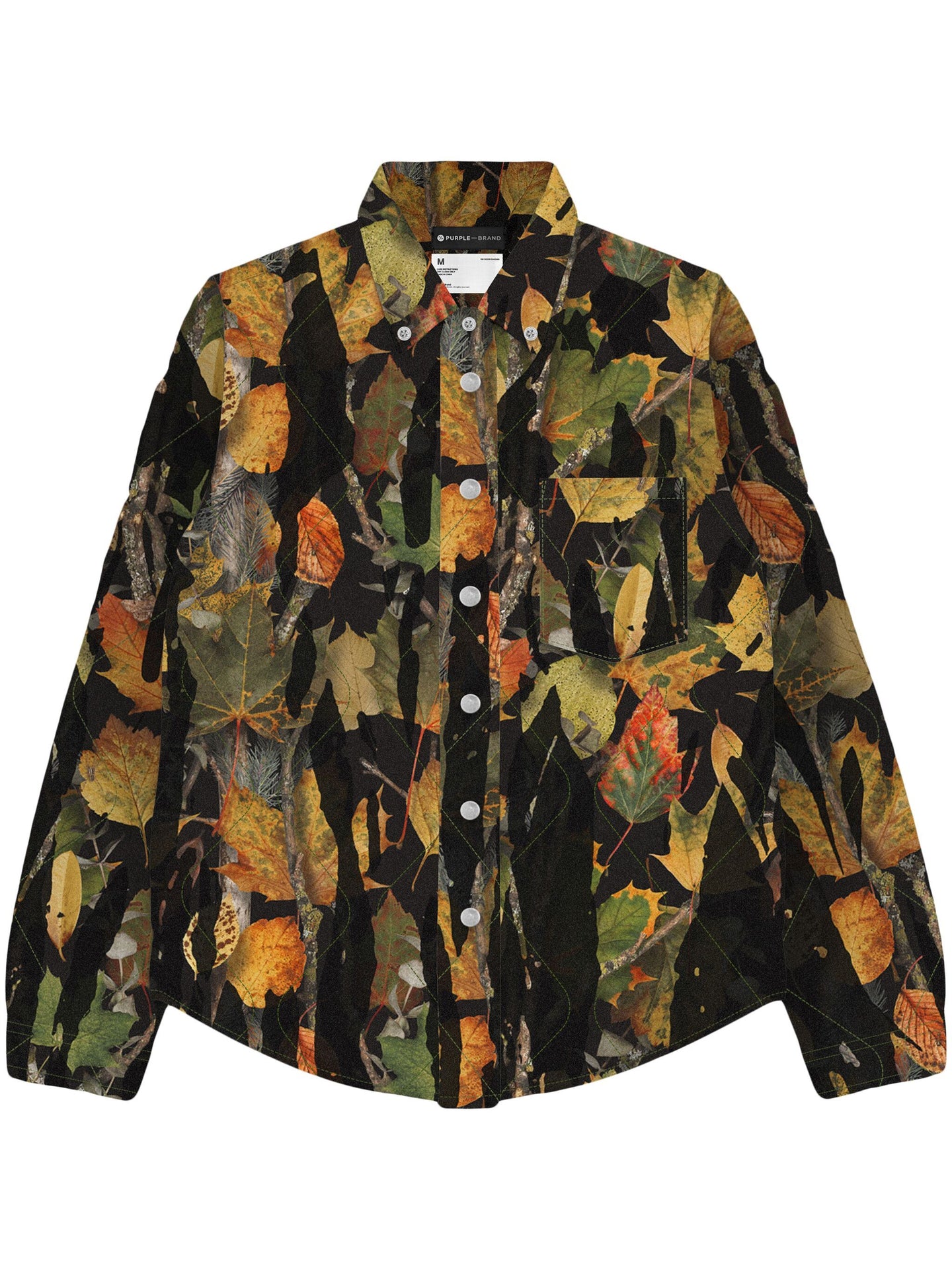 Purple Brand – Drip Camo Quilted Shirt  P313 - Clique Apparel