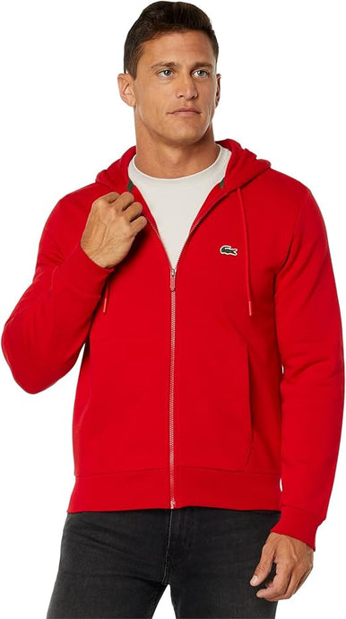Lacoste - Men's Kangaroo Pocket Hoodie - Red - Clique Apparel