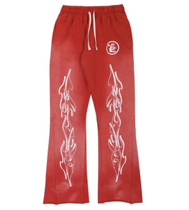 HS - Studio Flare Sweatpants - Red - Clique Apparel
