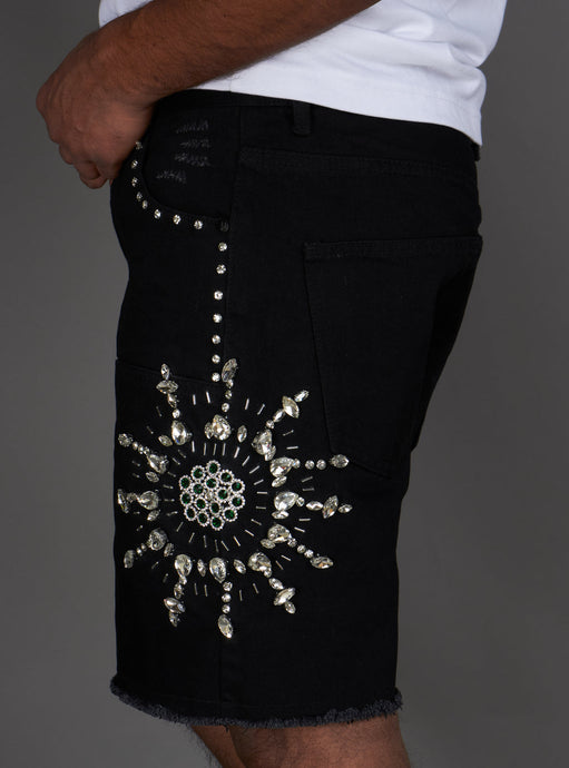 Politics Shorts - Maud - Jet Black Wash - 713 - Clique Apparel