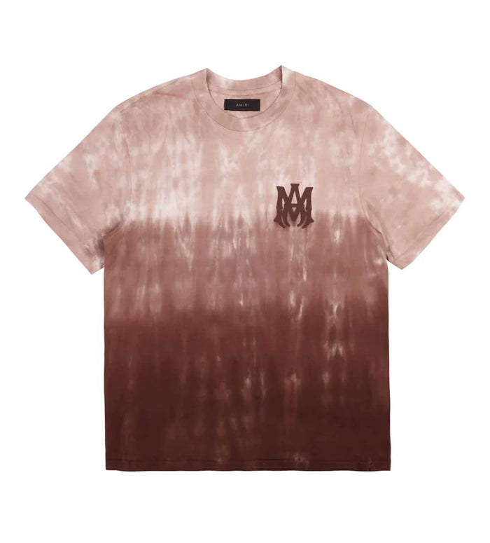 Amiri - Ma Logo Dip Dye Brown Tee - Clique Apparel