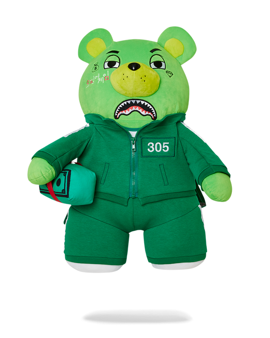 Sprayground - Squid Game Contestant Bear Teddy Bear Backpack - Clique Apparel