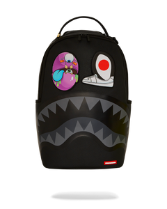 Sprayground - Black Removable Eyes DLXSV Backpack - Clique Apparel