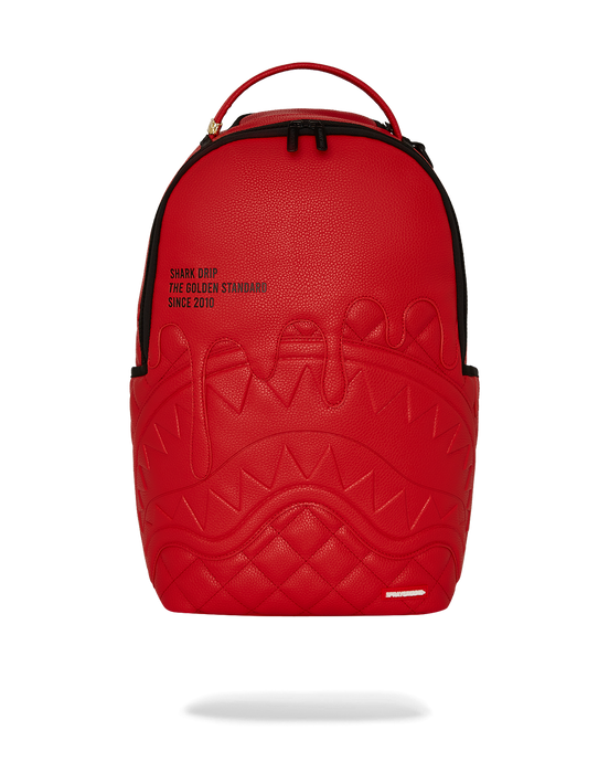 Sprayground - Shark Central Red Shark Drip DLXSV Backpack - Clique Apparel