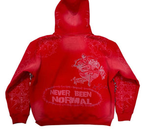 RETROVERT-Zip-up-red hoodie - Clique Apparel