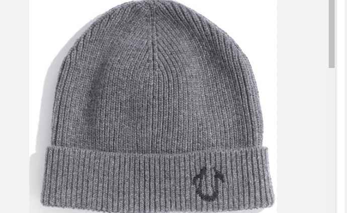 True Religion - Beanie - Charcoal - Clique Apparel