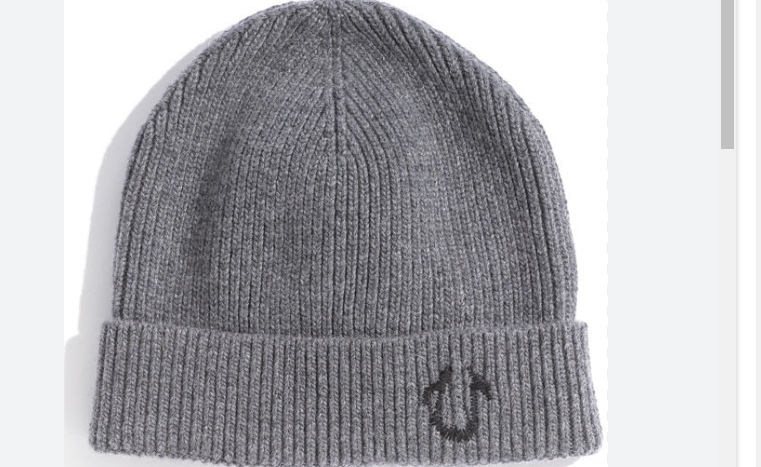 True Religion - Beanie - Charcoal - Clique Apparel
