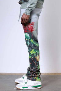 First Row-CAUTION NOT SO QUIET GHOST RIDER FLARE" GREY" - Clique Apparel