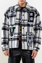 Load image into Gallery viewer, First Row - Multi Patches Wool Check Patting  - Jacket - Clique Apparel