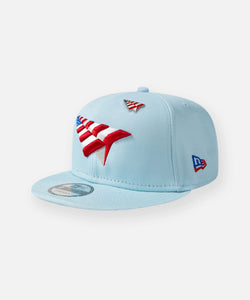 Paper Plane - American Dream Crown Old School Snapback - Powder Blue - Clique Apparel