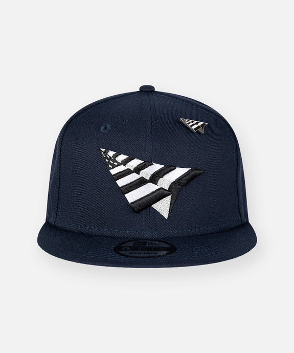 Paper Planes - Crown 9 Fifty Snapback Hat - Navy - Clique Apparel