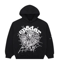 Load image into Gallery viewer, Sp5der - OG Web Hoodie - Black/White - Clique Apparel