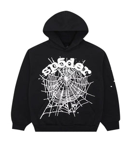 Sp5der - OG Web Hoodie - Black/White - Clique Apparel