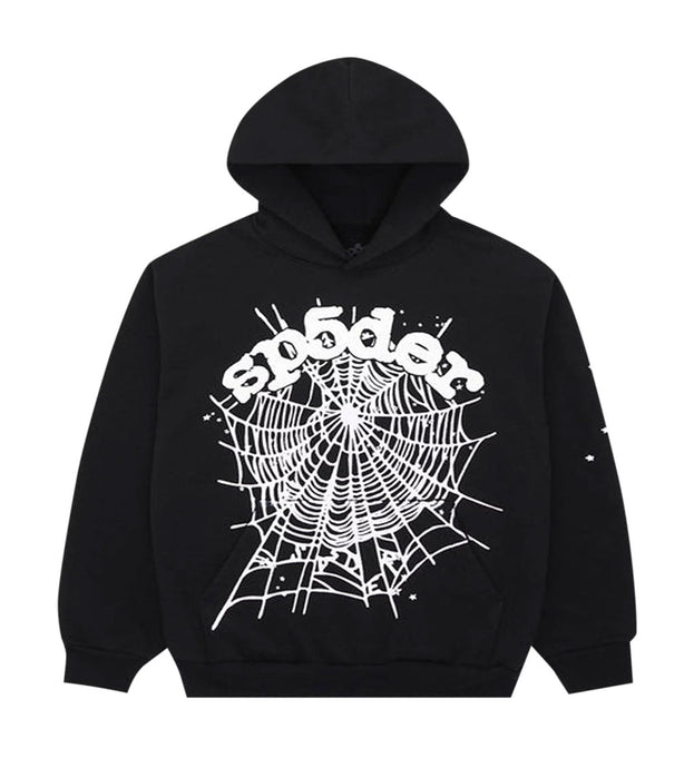 Sp5der - OG Web Hoodie - Black/White - Clique Apparel