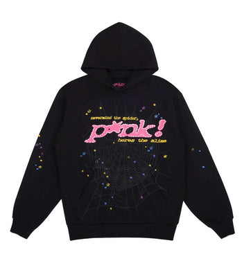 Sp5der - P*nk Hoodie - Black - Clique Apparel