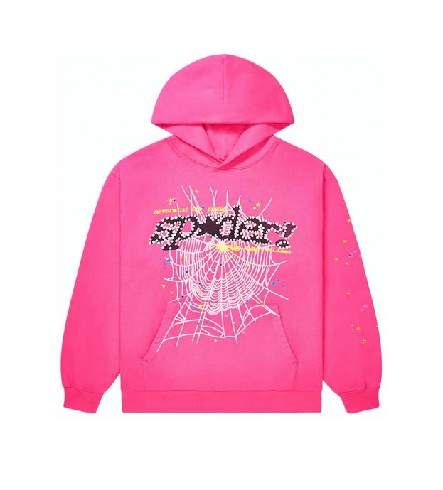 Sp5der - P*nk V2 Hoodie - Hot Pink - Clique Apparel