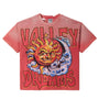 Valley - Trashed Sun Red Tee - Clique Apparel