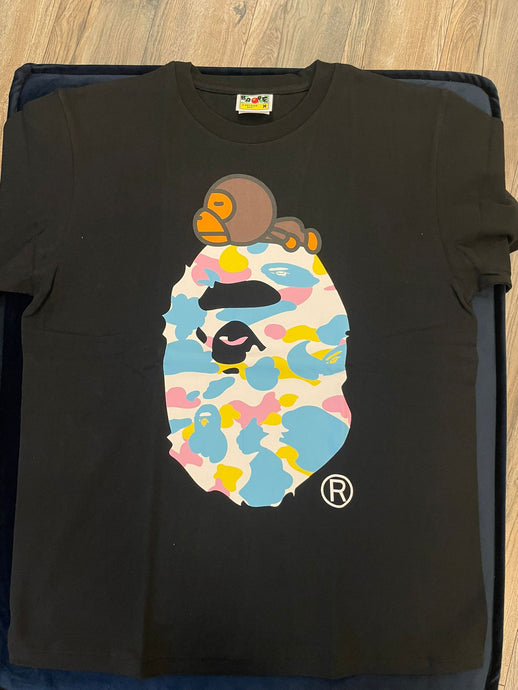 Bape - Multi Camo Tee - Black - Clique Apparel