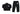 Mixed Emotion -  Black Classic Nylon Set - Clique Apparel