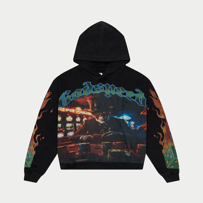 Godspeed - L.A.G Hoodie (Black wash) - Clique Apparel