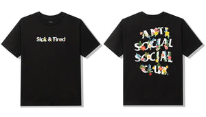 Anti Social Social Club - Sick N Tired Tee - Black - Clique Apparel