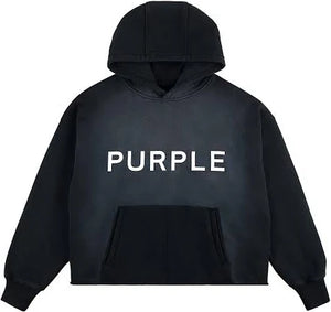 PURPLE BRAND - Heavyweight Fleece Hoodie - Black - Clique Apparel