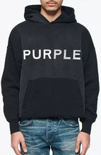 Load image into Gallery viewer, PURPLE BRAND - Heavyweight Fleece Hoodie - Black - Clique Apparel