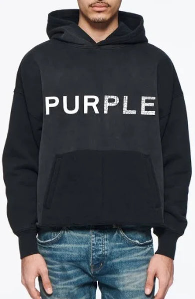 PURPLE BRAND - Heavyweight Fleece Hoodie - Black - Clique Apparel