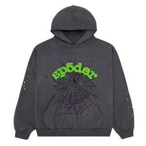 Sp5der - Wait Web Hoodie Slate Grey - Clique Apparel