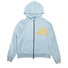 Load image into Gallery viewer, Diet Starts Monday - No feeling Chainstitch full Zip Hoodie - Grey - Clique Apparel