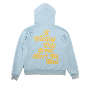 Diet Starts Monday - No feeling Chainstitch full Zip Hoodie - Grey - Clique Apparel