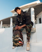 Load image into Gallery viewer, Sprayground - Exterior Gold Zip Pocket Sharks in Paris Backpack (Dlxv) - Clique Apparel