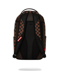 Sprayground - Exterior Gold Zip Pocket Sharks in Paris Backpack (Dlxv) - Clique Apparel