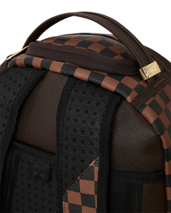 Sprayground - Exterior Gold Zip Pocket Sharks in Paris Backpack (Dlxv) - Clique Apparel