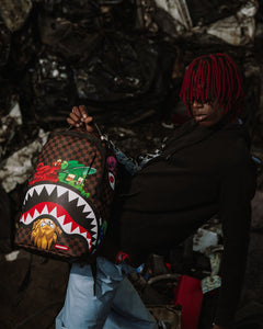 Sprayground - Sharks In Paris Characters Sneakin Backpack - Clique Apparel