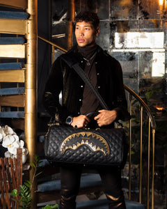 Sprayground -  Black Mamba Quilted Emperor 24K Geneva Duffle - Clique Apparel