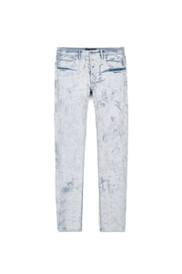 Purple - P001 Low Rise Skinny Jean Cracked White Over Light Indigo - Clique Apparel