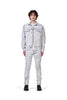 Purple - P001 Low Rise Skinny Jean Cracked White Over Light Indigo - Clique Apparel