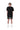P413 Relaxed Fit Short - French Terry Sweat Short Wordmark Black - Clique Apparel