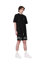 Load image into Gallery viewer, P413 Relaxed Fit Short - French Terry Sweat Short Wordmark Black - Clique Apparel