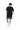 P413 Relaxed Fit Short - French Terry Sweat Short Wordmark Black - Clique Apparel