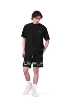 Load image into Gallery viewer, P413 Relaxed Fit Short - French Terry Sweat Short Wordmark Black - Clique Apparel