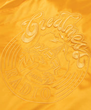 Load image into Gallery viewer, Paper Plane - Greatness Radio Reversible Bomber Jacket - Black/Gold - Clique Apparel