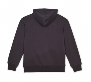 PURPLE BRAND - FRENCH TERRY BLACK STENCIL LOGO ZIP HOODIE - Clique Apparel