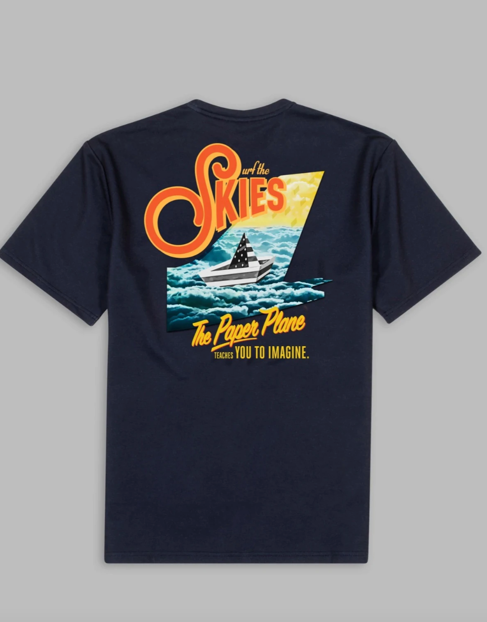 PAPER PLANES TEE SAPPHIRE - Clique Apparel