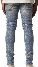 Load image into Gallery viewer, Purple Jeans - Holograpic Indigo Jaquard Monogram - Clique Apparel